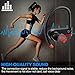 INSMART Bluetooth Headphones, Wireless Headphones, bluetooth headphones with mic, IPX4 Waterproof, HD Sound with Bass, Ear Hooks Design for Running Gym, Long battery life for iPhone7 Android