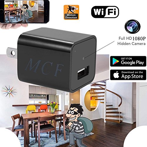 Click Here to See More Images MCF Hidden Camera Wifi Spy 1080P Nanny Cam Indoor Security Surveillance Motion Detective Indoor Dog Baby Monitor