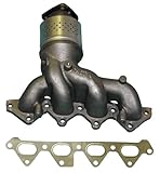 2003 KIA Spectra 1.8 Catalytic Converter with Iron Cast Exhaust Manifold and Manifold Gasket - Not For California Emission Vehicles