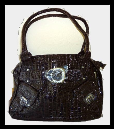 faux crocodile purse