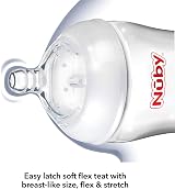 Nuby Medium Flow Anti-Colic Bottle Teats Easy Latch Soft Flex 2 Pack view 6