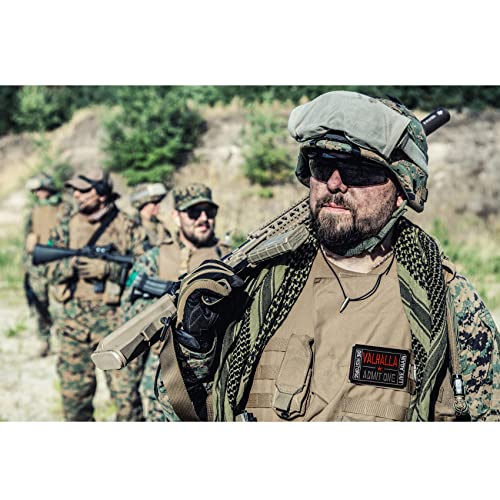 GYGYL 2Pcs Tactical Flag Patch, Ticket to Valhalla Admit One Die Historic Live Again Patch, Hook Fastener Military Patches Set for Tactical Caps, Bags, Backpacks, Tactical Vest, Military Uniforms