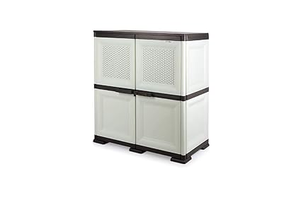 Aristo Plastic Storage Cabinet Vintage 2 Off Ivory Amazon In Home Kitchen