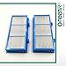 GreenR3 2-Pack Replacement HEPA Air Filter Kit For Holmes AER1 Total Air Fits HAPF30AT HAPF30AT4 HAP242 HAP412 HAP422 Bionaire BAP260 BAP815 BAP520 BAP825 Include 2xHEPA Filters + 4xCarbon Pre-Filters