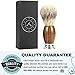 Luxury Mens Shaving Brush - For The Best Wet Shave. Made From Futura Synthetic Badger Hair, Exfoliating Stiff Bristles. Handmade Brazilian Sandalwood + Alloy Base. Pre Shave & Barber Approved.