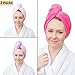 Wrap & Twist Microfiber Super Absorbent Bath Hair Towel by Fine Touch (R)