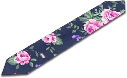 Amazon Com Xdcgg Table Runner Printing Classic Pink Roses On Navy