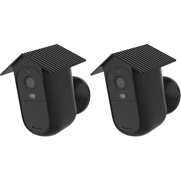 Lot De 2 Coques En Silicone Pour Caméra Eufy C2 Mible - Protection Anti-rayures, UV, Pluie - Couleur Noire
