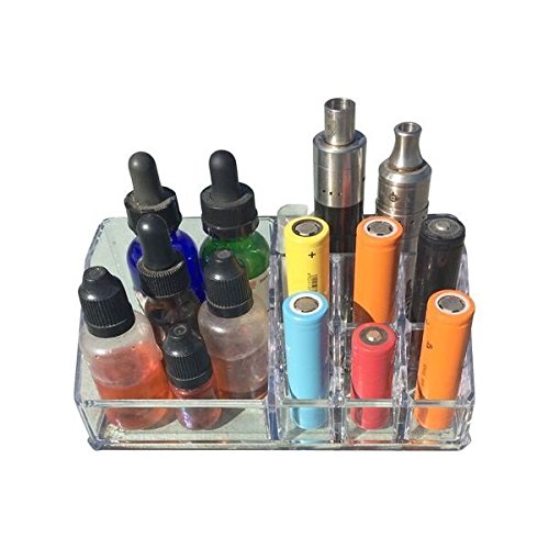 Vaporizer Kit Storage Organizer Crystal Clear Acrylic Vape Stand for