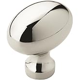 Amerock | Cabinet Knob | Polished Chrome | 1-3/8 inch (35 mm) Length | Vaile | 1 Pack | Drawer Knob | Cabinet Hardware