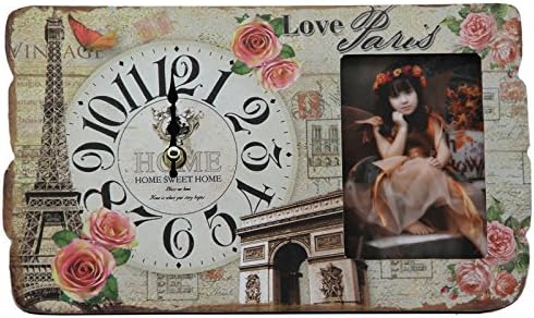 TKF Desk Clock with Photo Frame (Paris)