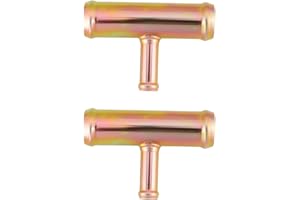 OTOTEC 2Pcs Heater Hose Pipe Fitting 3/4x3/8x3/4 Inch for Car Heater Water Pipe Gasoline Pipe 20x20x10mm