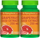 Piping Rock Grapefruit Seed Extract 250 mg 2 Bottles x 60 Quick Release Capsules Dietary Supplement
