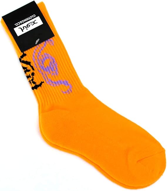 Amazon X Girl エックスガール ドラゴンソックス ワンサイズ 22 24cm 41 Orange ソックス 通販