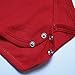 ROMPERINBOX Unisex Solid Red Baby Bodysuit 0-24 Months (9-12 months, Red)