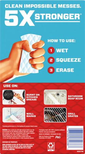 MR. CLEAN MAGIC ERASER EXTRA DURABLE, CLEANING PADS WITH DURAFOAM, 4 COUNT