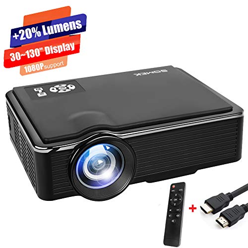 Projector, SOMEK LED Mini Projector Portable Video Projectors, 2400 Lumens Home Theater Projector 1080P Support, Projector for Fire TV Stick Television HDMI USB VGA/AV Laptop Outdoor Movie (Projector) - Thumbnail 7