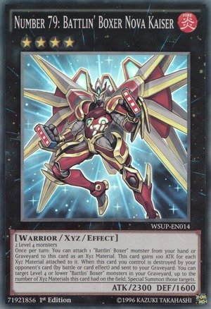 Yu-Gi-Oh! Number 79: Battlin39; Boxer Nova Kaiser (WSUP-EN014) - World Superstars - 1st Edition - Super Rare