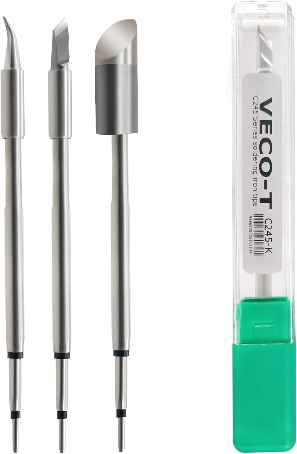 Photo 1 of 3PCS Soldering Iron Tips,C245-K J02 C8 Replacement for C245-939 786 301, Constant Temperature, Compatible with JBC Soldering Station