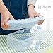 Ice Cube Trays, Deepow No-spill Ice Cube Trays with Lids, Ice Cube Bin - Odor Free, Stackable & Easy Release, Makes 48 Ice Cubes - BPA Free White Ice Cube Trays with Small & Large Size (Set of 2)