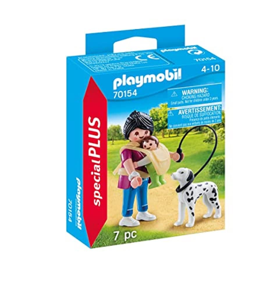 Playmobil 70154 Special Plus Mama with Baby and Dog ful, Fun Imaginative Role-Play, PlaySets Suitable for Children Ages 4+
