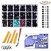 299PCS Car Retainer Clips Bump Clips Trim Clips with 18 Most Popular Sizes Auto Push Pin Rivets for Benz, BMW, Toyota, Honda, Subaru, Nissan