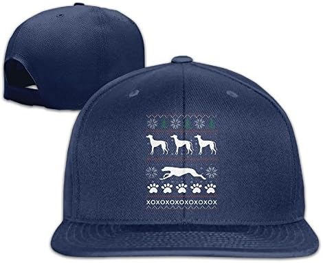 Yishuo Men Greyhound Whippet Holiday Hoodie Classic Basketball White Cap Adjustable Snapback