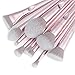 Jessup makeup brush set,Professional Makeup Brushes,Eye Brush Powder brush,Highlight,Blush Brush, Contour Brush,Fiber bristles,Plastic Handle Brush set Pink T260
