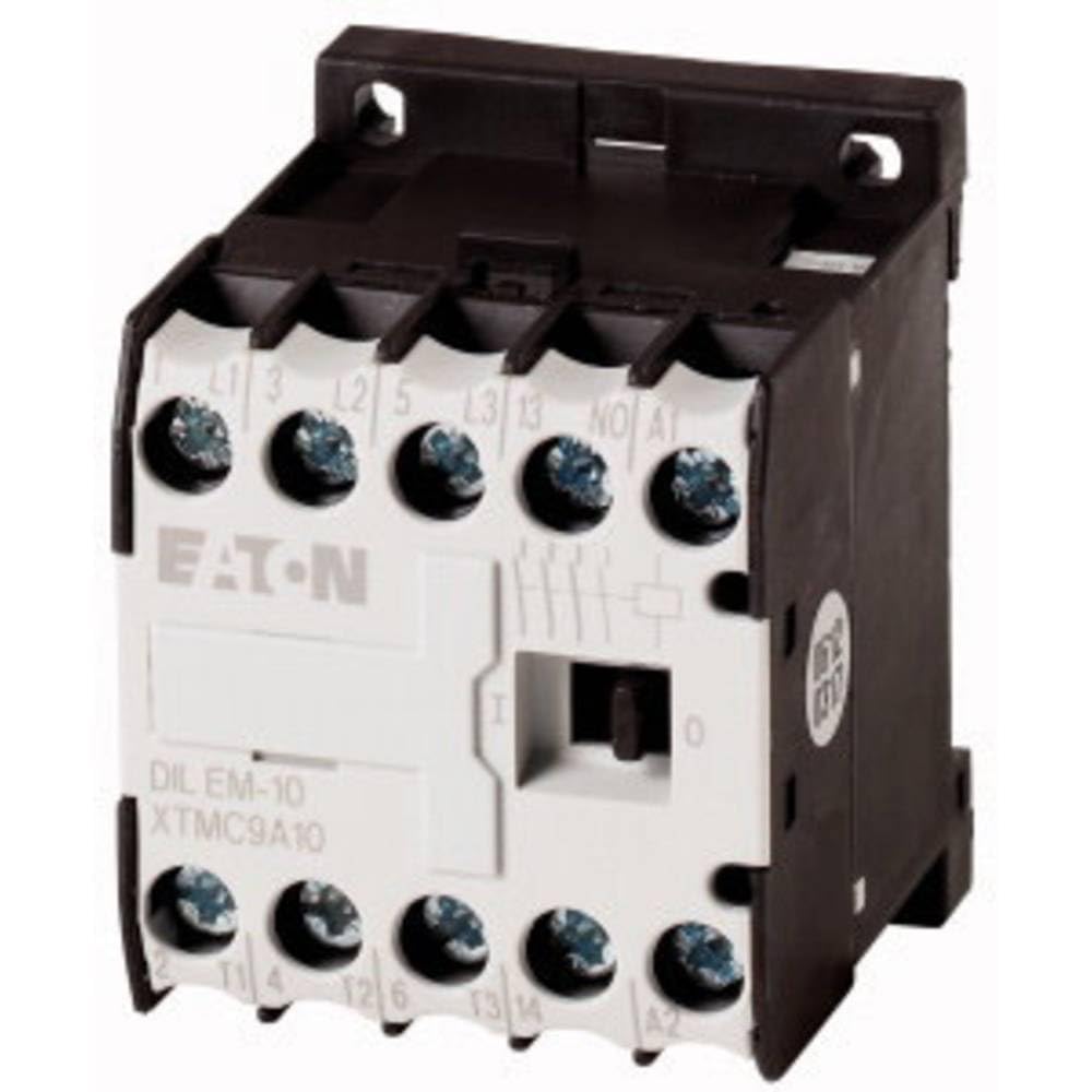 Eaton 010213 power contactor, 3-pin + 1 contact, 4 kW/400 V/AC3, DC-operated.