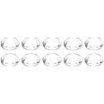 PATIKIL Diameter 10mm Double Convex Lens, 10 Pcs Acrylic LED Optical Convex Condenser Lens for Physics Classrooms Labs, Transparent
