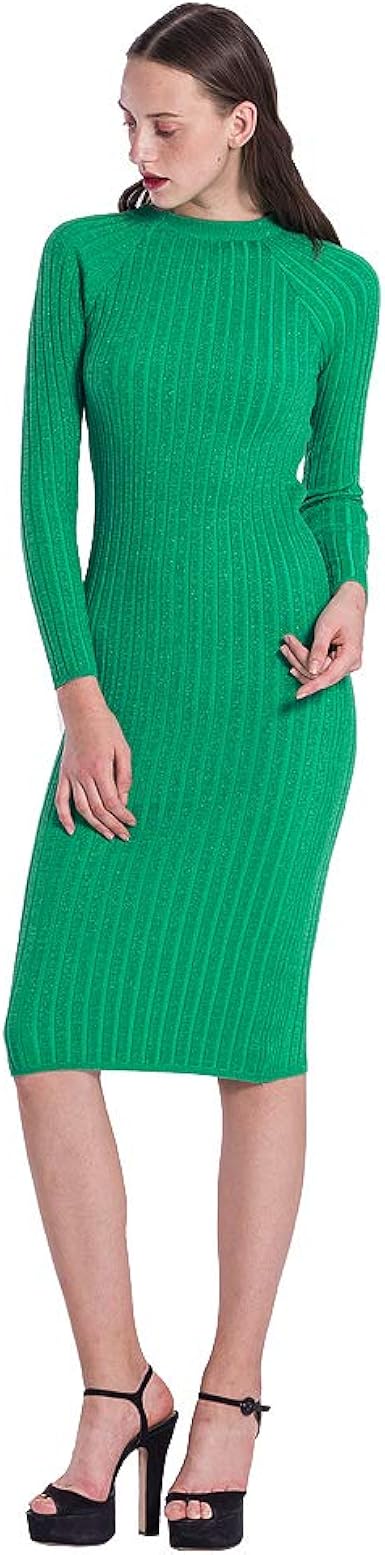 women's green sweater dress