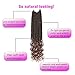 Senegal Twist Curly Goddess Crochet Hair Synthetic Hair Extension Senegalese Twist Hair Crochet Braids 18inch 6Packs 30Strands/Pack (18inch, T1B/30)
