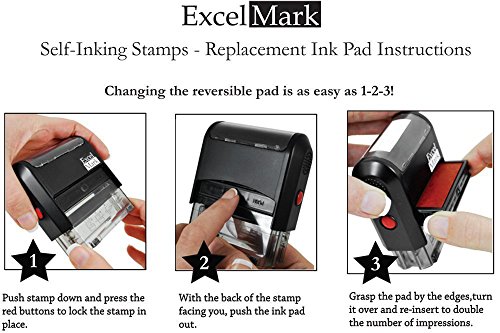 Paid Self Inking Rubber Stamp - Red Ink (Stamp Only) - //coolthings.us