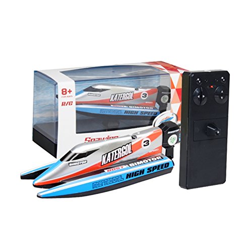 Wenasi Remote Control Boat for Outdoor Pools & Lakes 2.4GHz High Speed RC Racing Boats for Adults & Kids Children's Day Gift