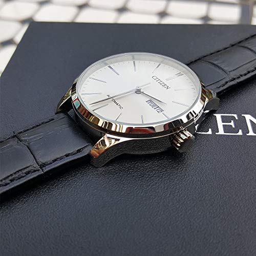 Citizen Automatic Mechanical Date Watch NH8350-08B & Microfiber Cloth 5.1 x 5.1 inches (13 x 13 cm) Included