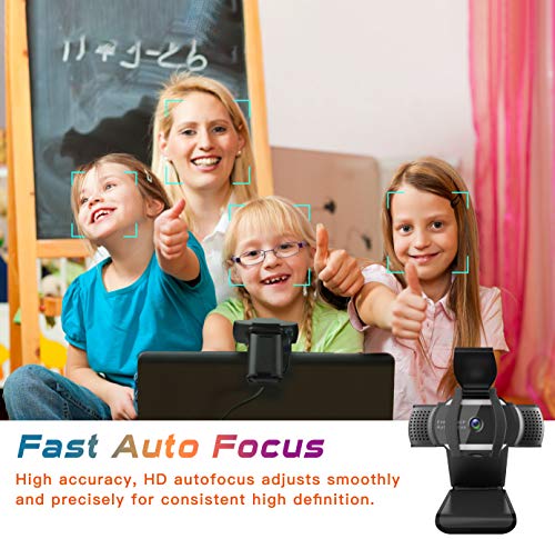 FOGEEK-Webcam-1080P-with-Microphone-and-Privacy-CoverHD-Autofocus-Web-Camera-for-Conferencing-Video-Calling-Recording-and-Streaming-Free-Driver-Installation-USB-Camera-for-PC-Laptop-Desktop