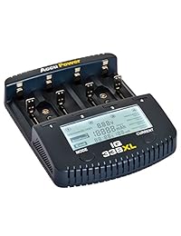 AccuPower cargador rápido iq338 X L LCD para Li-Ion NiMH NiCd AAA AA C D 18650