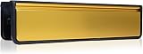 XFORT MailPlate Luxe 12in Satin Brass Letterplate by UAP for 40-80mm Doors