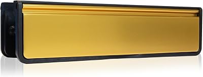 XFORT MailPlate Luxe 12in Satin Brass Letterplate by UAP for 40-80mm Doors