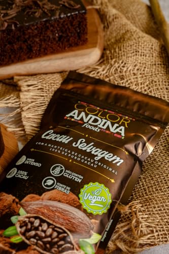 Cacau Selvagem 100% puro Color Andina 200g-2 pacotes