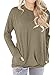 Dutebare Women Long Sleeve Round Neck Sweatshirt Loose Tunics Shirts Casual Blouses Tops With Pocket
