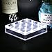 TOPPER SHOW 5 Inch Square Acrylic LED Vase Base Plate Light Eiffel Tower Vase Base USB Charging Port or Battery-powed - with 16 Super Bright White LED Beads