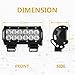 Eyourlife 36w 7 inch Led Light bar, 36W Flood LED Work Light Off Road 3600LM 30 Degree Super Light For Jeep Cabin Boat SUV Truck Car ATV 4x4 4WD Boat,Pair