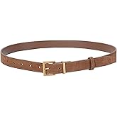 GOTOANT Women Suede Genuine Leather Belt for Dress Jeans Pants Fashion Gold Buckle Ladies Waist Belts