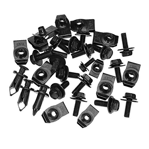 Engine Splash Shield Body Bolts Screws Fender Bumper Clips Rivets