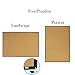 Lockways Cork Board Bulletin Board| Wall-Mounted Double Sided Corkboard 36