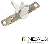 Hafele INDAUX Supra Metal Drawer Side Front Fixing Brackets White 1 Pair view 3