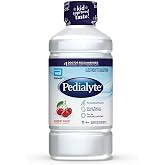 Pedialyte Electrolyte Drink | Hydration Drinks for Kids &amp; Adults | Cherry Frost, 1 Liter, Pack of 4