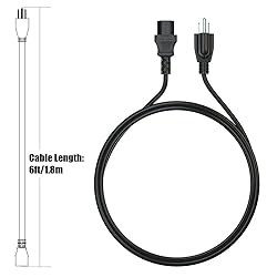 KONKIN BOO 6ft UL AC Power Cord Cable for JBL 305P