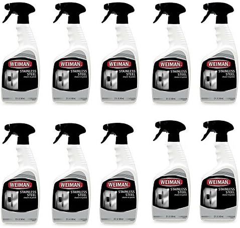 Weiman Stainless Steel Cleaner &amp; Polish in 22-Ounce Spray Bottle (10 pack)